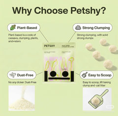 Petshy Pure Plant-based Cat Litter 2.5kg/6l