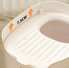 MakeSure Mochi Top-Entry Cat Litter Box - 100L Enclosed Design