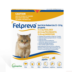 FELPREVA Long Lasting Spot On Solutions For Medium Cats 1 Pack