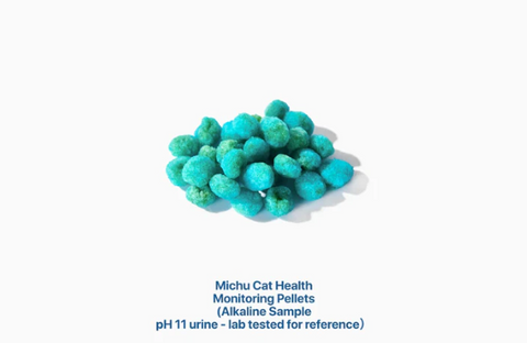 Michu Cat Health Monitoring Pellets - Colour Changing Indicators For Home Urine Testing