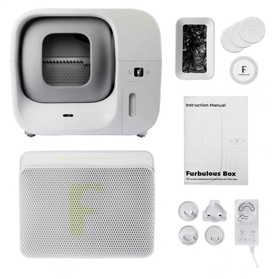 Furbulous Smart Cat Litter Box (Updated version) - Automatic Self-Cleaning with App Control and Remote Monitoring