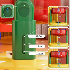 Adjustable Elevated Pet Feeder Bowl with Anti-Slip Suction Base-PETROOM