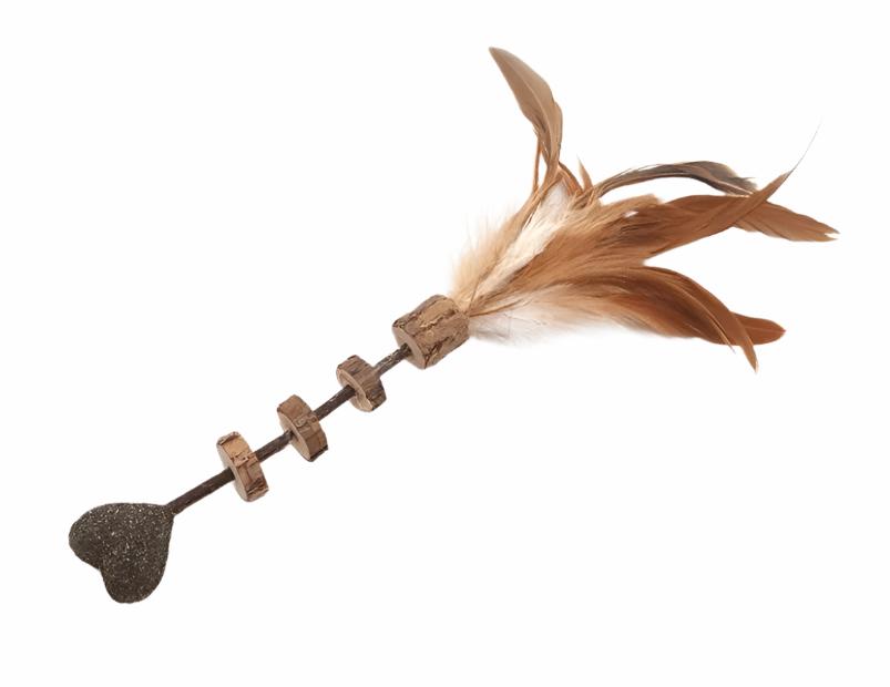 Asiasilvervine Cat Toys Silver Vine Tasty Stick With Feather Interactive Toy Sweet Heart