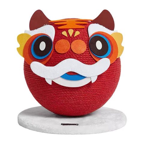 VETRESKA Natural Sisal Pet Cat Scratching Ball Tiger Interactive Cat Scratcher
