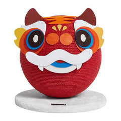 VETRESKA Natural Sisal Pet Cat Scratching Ball Tiger Interactive Cat Scratcher
