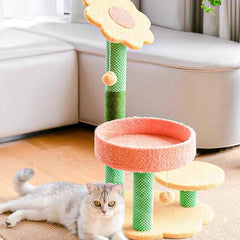 Petroom Sunflower Cat Scratcher Tree Cat Nest