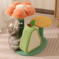 Rileycat Multi-Functional Cat Tree Avocado and Flower Style – cat tree for large cats