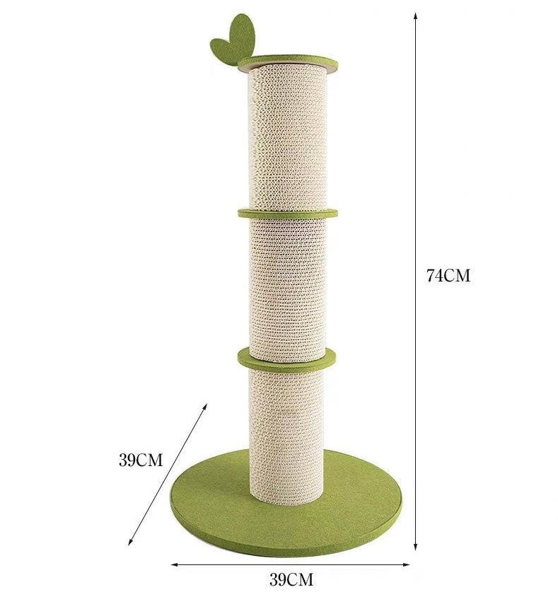 cardboard cat scratching post Bamboo Corrugated Cardboard Cat Scratching Post – Petroom