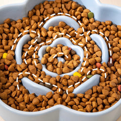 Petroom Ceramic Slow Feeder Bowl For Cat and Small Dog