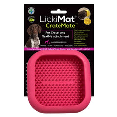 LickiMat CrateMate Dog Crate Lick Mat with Straps & Suction Cups