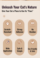 Tomato Cat Self-Adhesive Cat Scratcher Removeable Wall Protector
