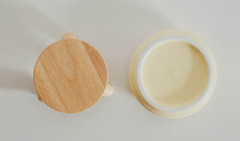 Ceramic Pet Bowls with Wood Stand Elevated Cat & Dog Feeder-Petroom