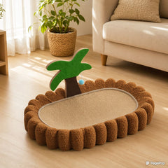Coconut Palm Cat Scratcher Lounger Bed