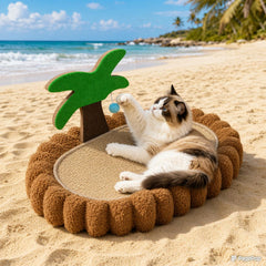 Coconut Palm Cat Scratcher Lounger Bed
