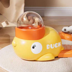 Duck-Shaped Interactive Feeder & Puzzle Cat Toy For Cats&Dog-PETROOM