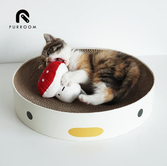 PURROOM Little Chicken Series- Round Cat Scratcher Board