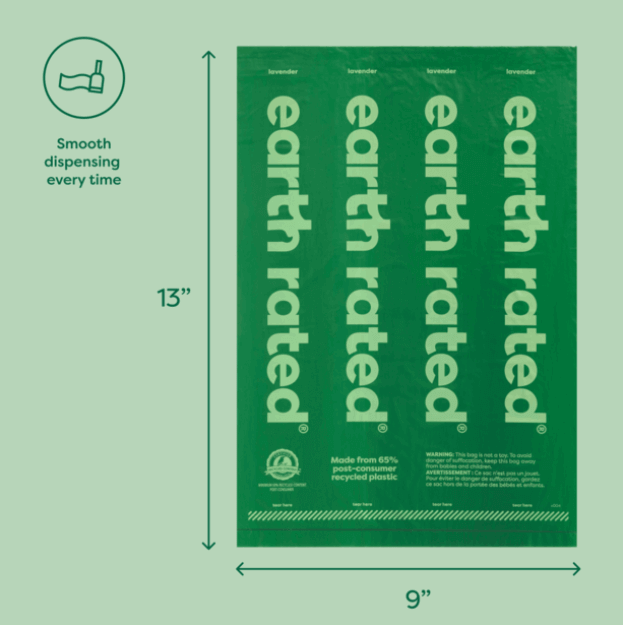 Earth Rated Lavender Refill rolls Dog Poo Bags Refill – Lavender-Petroom