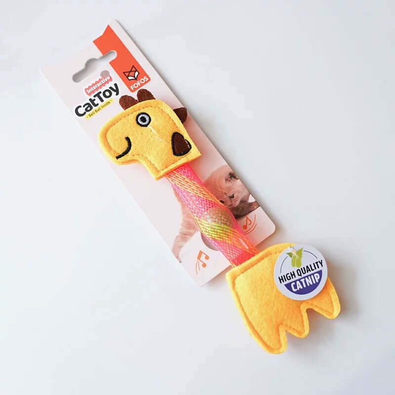 FOFOS Flicking Tube Catnip Cat Toy – Interactive Stress Relief Toy for Indoor Cats-PETROOM