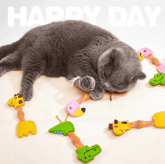 FOFOS Flicking Tube Catnip Cat Toy – Interactive Stress Relief Toy for Indoor Cats-PETROOM