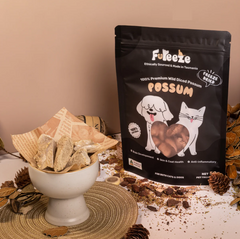 FUREEZE Freeze Dried Diced Possum 50g-Petroom