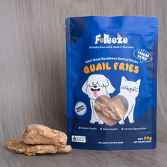 FUREEZE Freeze Dried Quail Fries 50g-Petroom