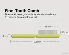 Aiwo Fine-Tooth Deshedding Comb for Cats and Dogs