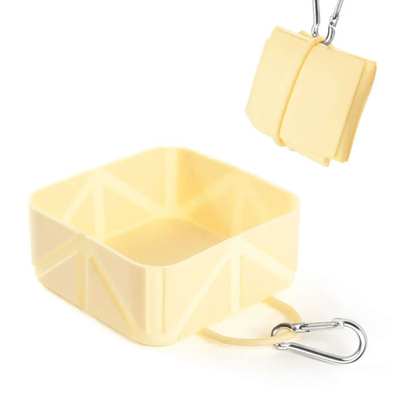 Foldable Travel Dog Bowl Portable Pet Food Water Container 500ml-Petroom