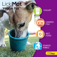 LickiMat Yoggie Pot Slow Feeder Bowl for Dogs