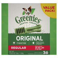 Greenies Original Regular Dental Dog Treats 36 Chews