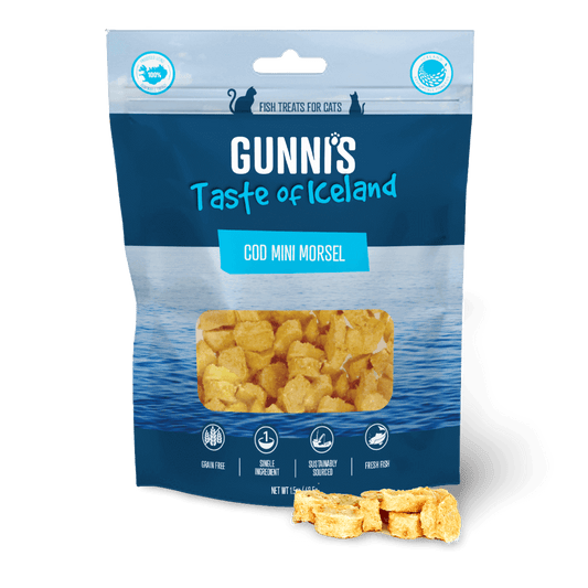 GUNNIS Cod Mini Morsels Cat Treats 42.5g-PETROOM