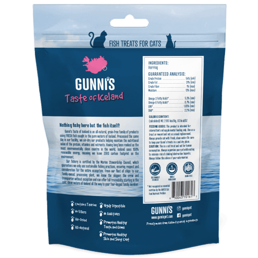 GUNNI’S Herring Omega Bites Cat Treats 42.5g-PETROOM