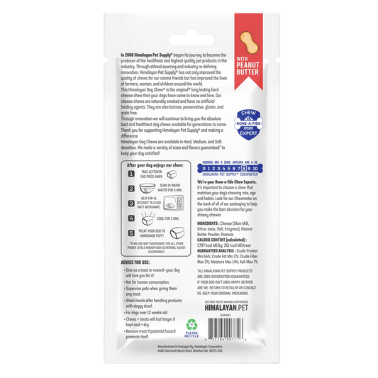 Himalayan Dog Chew Peanut Butter Large