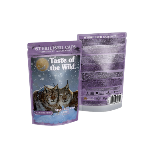 Taste of the Wild Grain-Free Indoor/Sterilized Cat Recipe - Chicken Pate 85g x 12 Pack