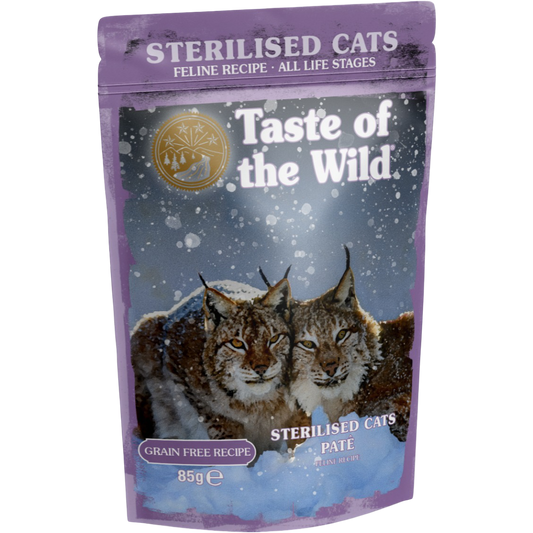 Taste of the Wild Grain-Free Indoor/Sterilized Cat Recipe - Chicken Pate 85g x 12 Pack