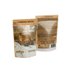 Taste of the Wild Grain-Free Canyon River Feline Recipe - Chunks in Gravy 85g x 12 Pack packaging