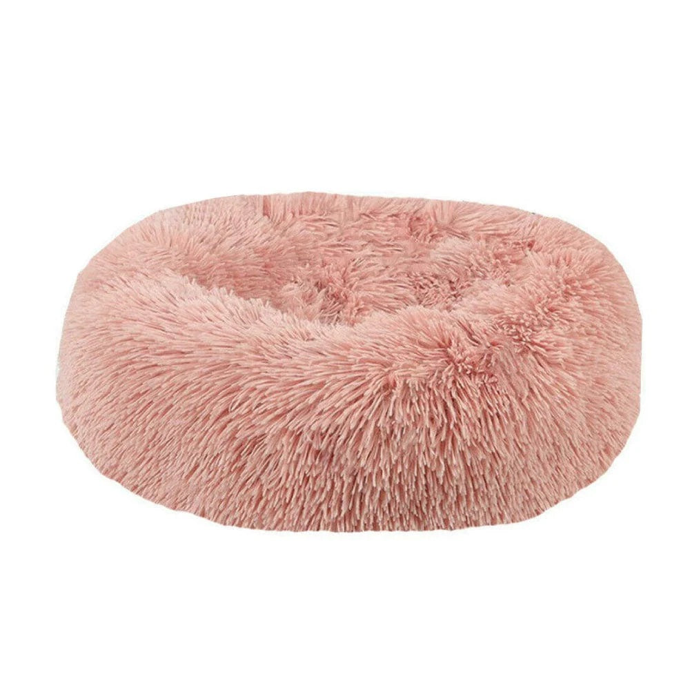 Living today Cat Bed Dog Bed Winter Plush Donut Two Colour Option-Petroom