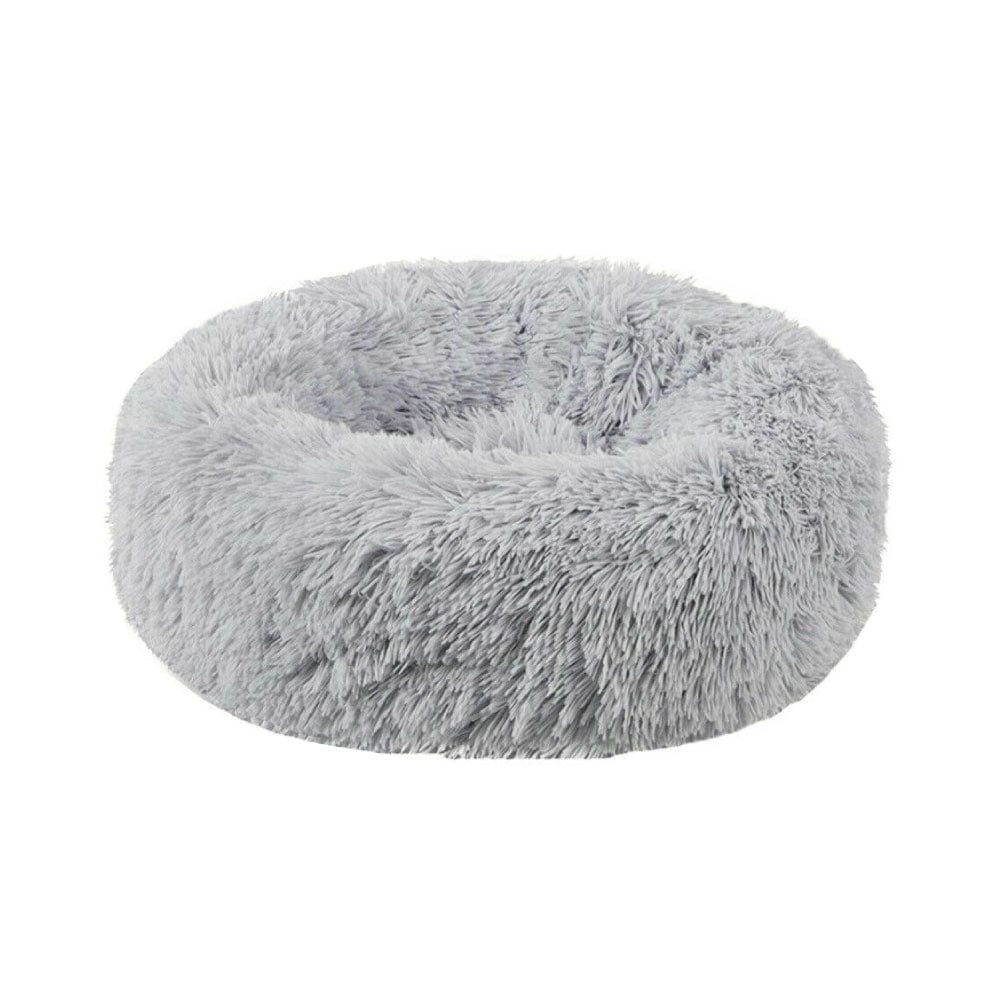 Living today Cat Bed Dog Bed Winter Plush Donut Two Colour Option-Petroom