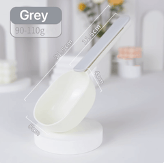 Long Handle With Clip Pet Food Scoop For Dog And Cat-Petroom