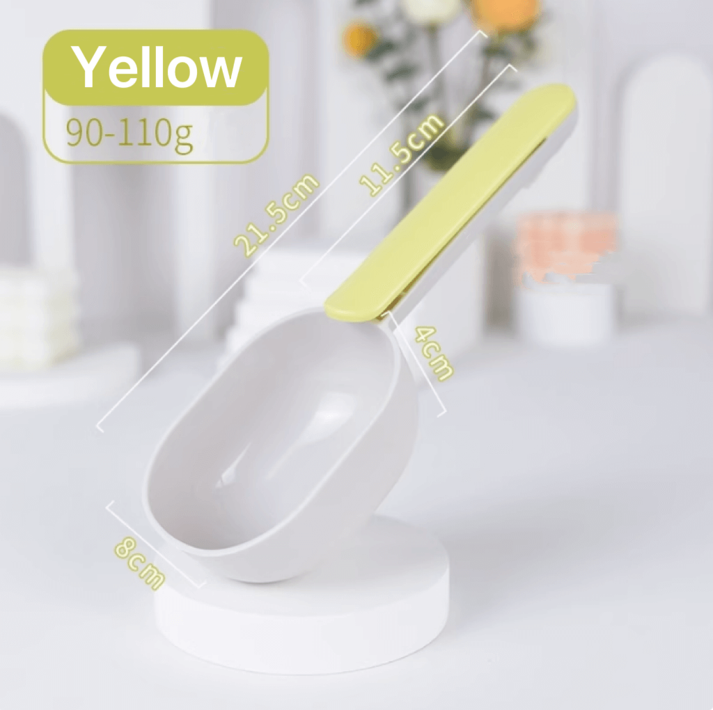 Long Handle With Clip Pet Food Scoop For Dog And Cat-Petroom