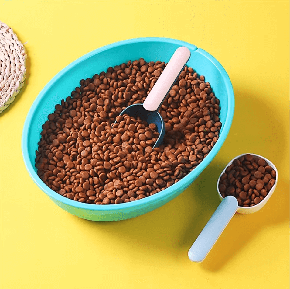 Long Handle With Clip Pet Food Scoop For Dog And Cat-Petroom