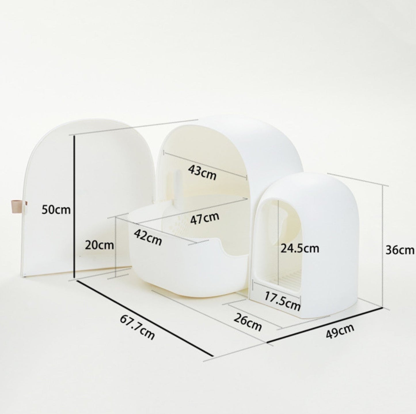 Makesure Cat Litter Box MAX Ideal for large cats-Petroom