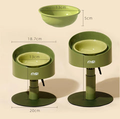 Makesure Sunflower Adjustable Pet Food Bowl-Petroom