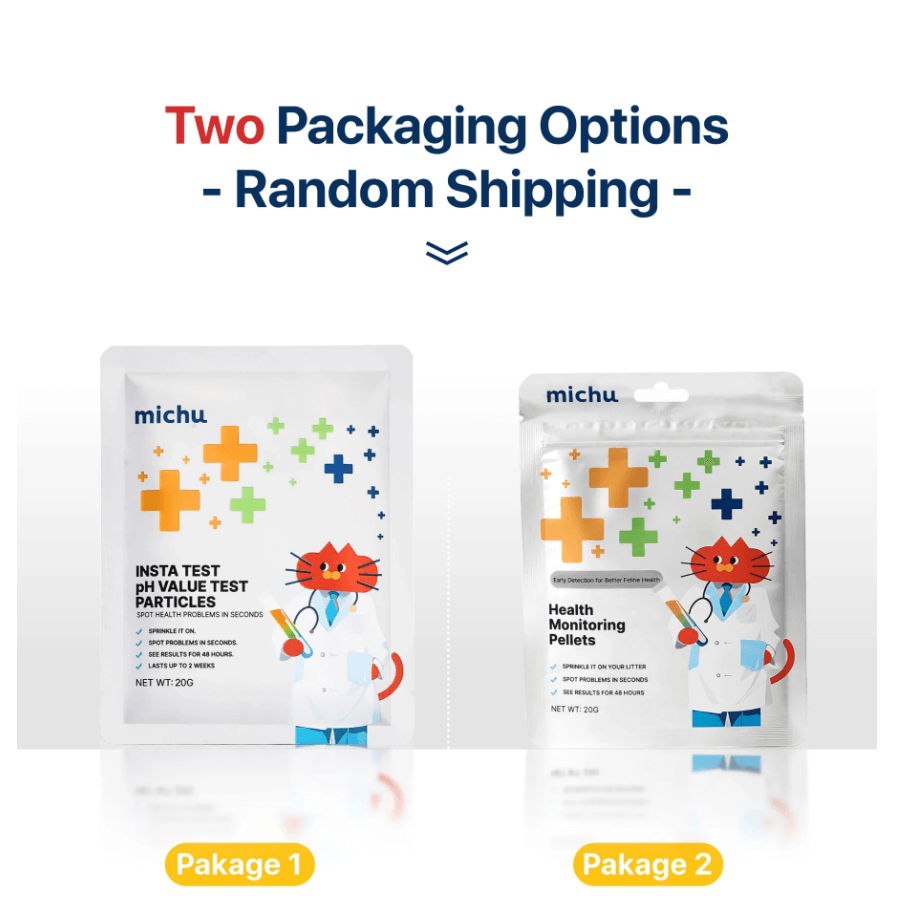 Michu Cat Health Monitoring Pellets - Colour Changing Indicators For Home Urine Testing-Petroom