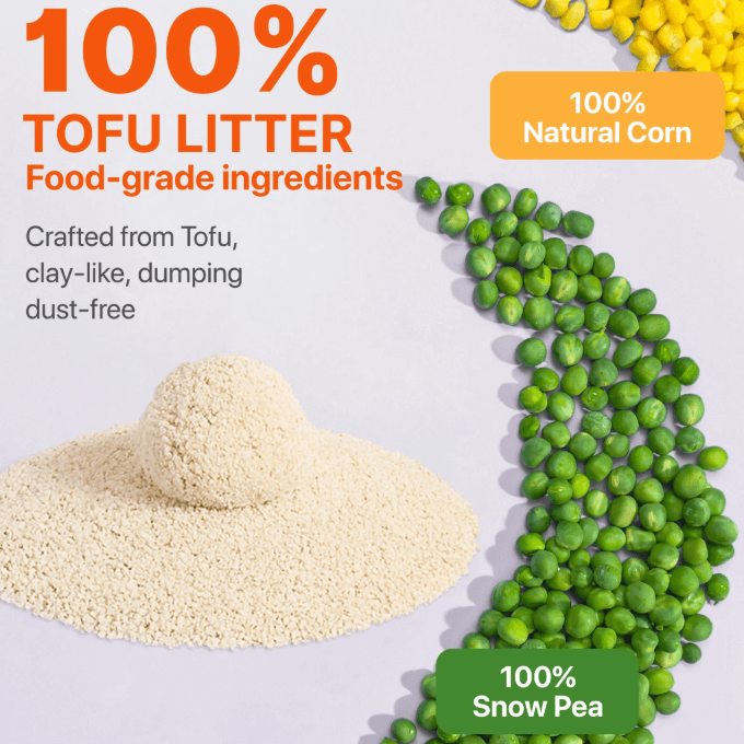 Michu Tofu Cat Litter For Kittens and Rabbits 2.5kg/6L 2.5kg/6L-PETROOM