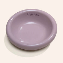 Michu Wide and Shallow Ceramic Pet Bowl-PETROOM