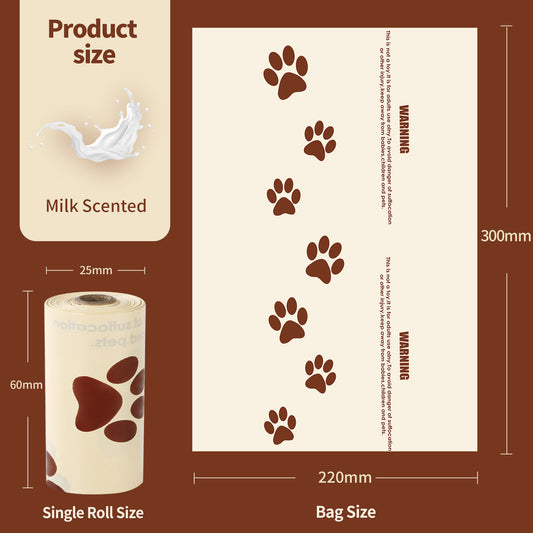 18 Roll Eco-Friendly Dog Poo Bag Set With Dispenser