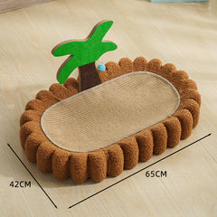 Coconut Palm Cat Scratcher Lounger Bed