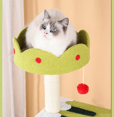Tall Ice Cream Shape Cat Tree Multi-Level Aesthetic Cat Tower 110cm