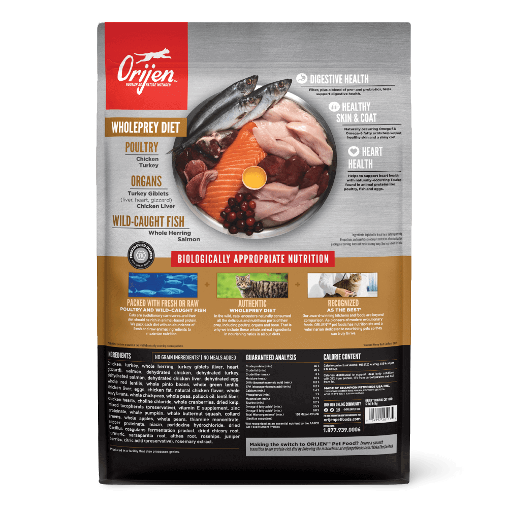 Orijen Original Dry Cat Food 5.45kg-Petroom