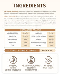 PET-EVER Freeze Dried Raw Cat Food Grain Free Beef/Chicken/Rabbit 400g-PETROOM